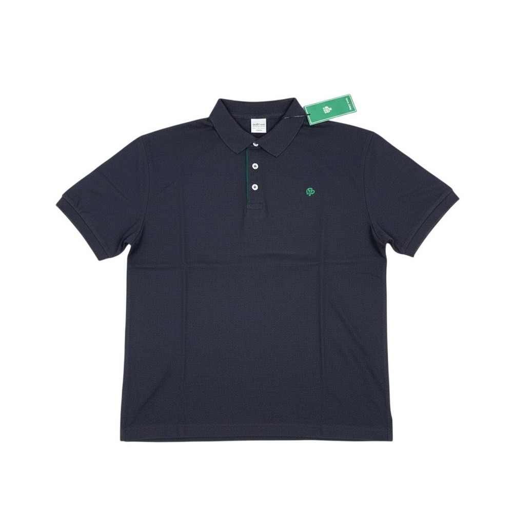 Flint Park Men's Polo Shirt Navy Blue XL Organic Cotton Blend Short Sleeve NWT